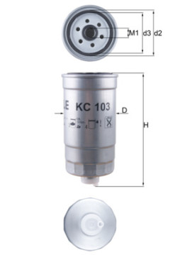 KC 103 Palivový filtr MAHLE