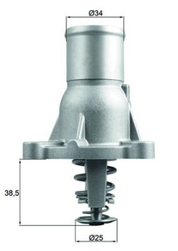 TI 260 92 Termostat, chladivo BEHR MAHLE