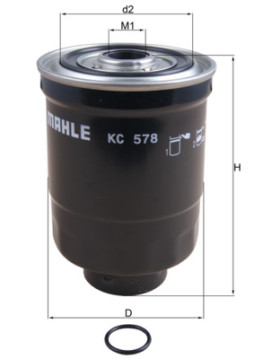 KC 578D MAHLE palivový filter KC 578D MAHLE