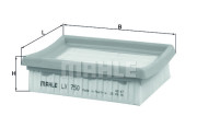 LX 750 Vzduchový filtr MAHLE