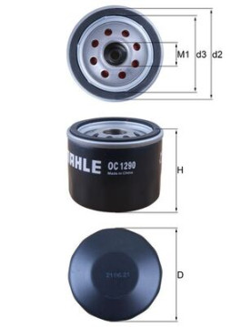 OC 1290 Olejový filtr MAHLE