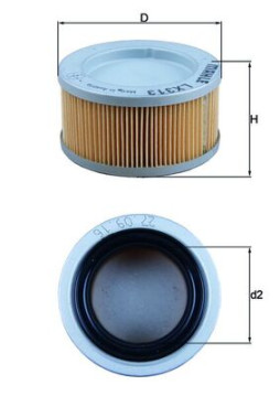 LX 313 Vzduchový filtr MAHLE