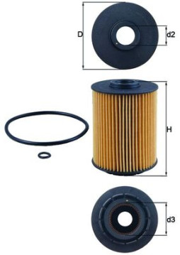 OX 356D MAHLE olejový filter OX 356D MAHLE
