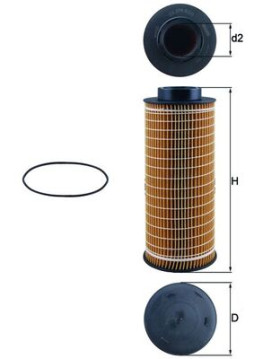 OX 376D MAHLE olejový filter OX 376D MAHLE