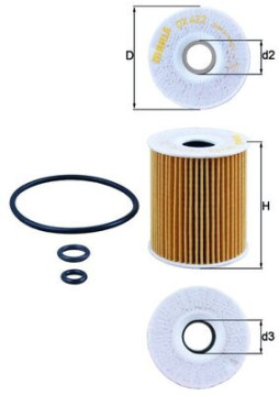 OX 422D MAHLE olejový filter OX 422D MAHLE