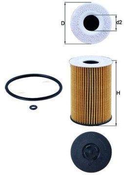 OX 787D MAHLE olejový filter OX 787D MAHLE
