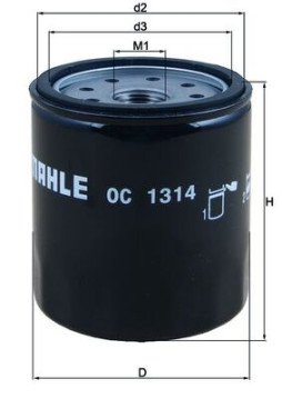 OC 1314 Olejový filtr MAHLE