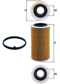 OX 379D MAHLE olejový filter OX 379D MAHLE