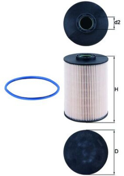 KX 211D Palivový filtr MAHLE