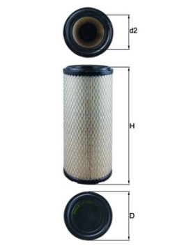 LX 2959 MAHLE vzduchový filter LX 2959 MAHLE