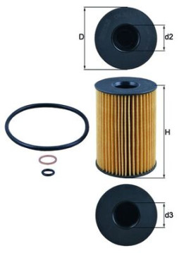 OX 353/7D Olejový filtr MAHLE