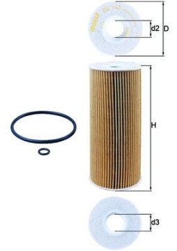 OX 143D MAHLE olejový filter OX 143D MAHLE