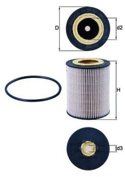 KX 267D MAHLE palivový filter KX 267D MAHLE