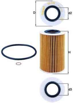 OX 436D MAHLE olejový filter OX 436D MAHLE