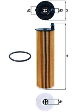 OX 823/6D Olejový filtr MAHLE