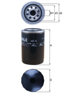HC 6 Filtr, pracovní hydraulika MAHLE