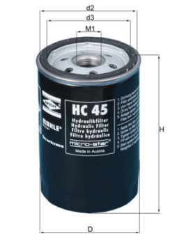 HC 45 Filtr, pracovní hydraulika MAHLE