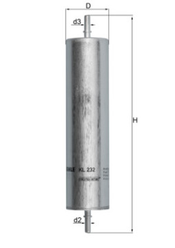 KL 232 Palivový filtr MAHLE