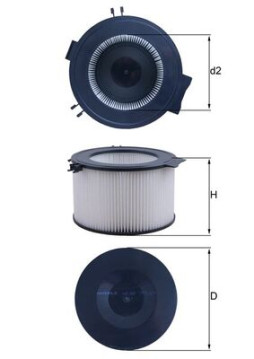 LA 65 Filtr, vzduch v interiéru MAHLE