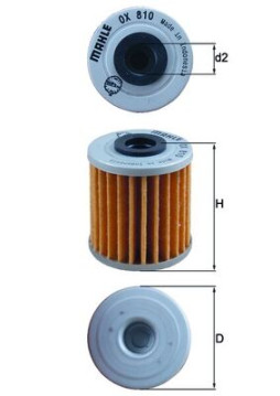 OX 810 MAHLE olejový filter OX 810 MAHLE