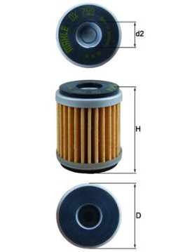 OX 799 Olejový filtr MAHLE