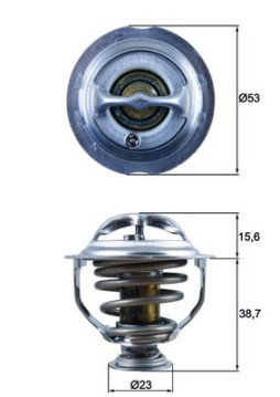 TX 123 95D Termostat, chladivo Ausgabe Nr. 03/2018: Beschädigtes Ölfilterpapier MAHLE