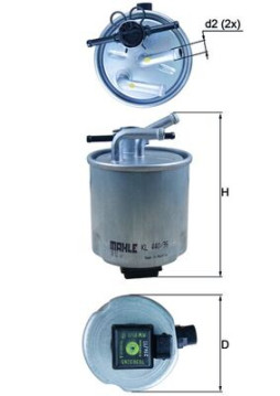 KL 440/36 Palivový filtr MAHLE