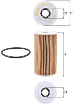 OX 1138D MAHLE olejový filter OX 1138D MAHLE