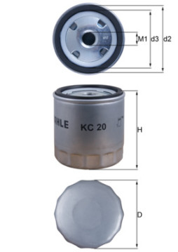 KC 20 Palivový filtr MAHLE