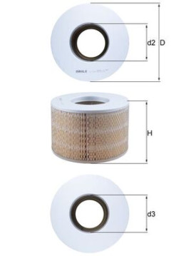 LX 1140 MAHLE vzduchový filter LX 1140 MAHLE