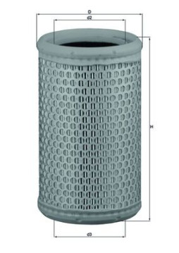 LX 646/1 Vzduchový filtr MAHLE