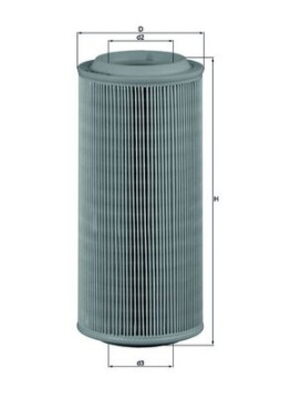 LX 685 Vzduchový filtr MAHLE