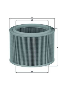 LX 486 Vzduchový filtr MAHLE