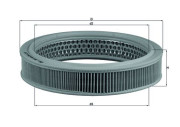 LX 298 Vzduchový filtr MAHLE