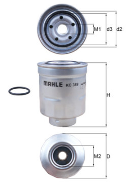 KC 389D Palivový filtr MAHLE