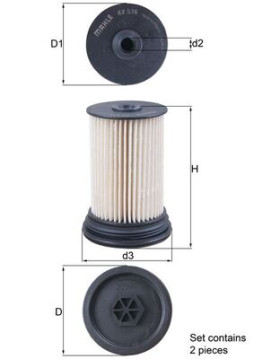 KX 516/S Palivový filtr MAHLE