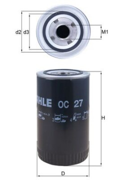 OC 27 Olejový filtr MAHLE
