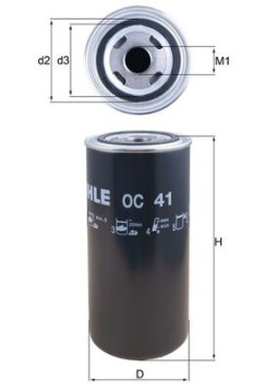 OC 41 Hydraulický filtr, automatická převodovka MAHLE