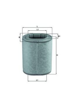 LX 1460 Vzduchový filtr MAHLE