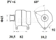 MG 34 generátor MAHLE