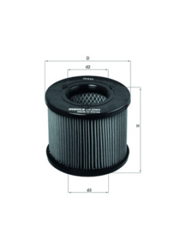 LX 2283 Vzduchový filtr MAHLE