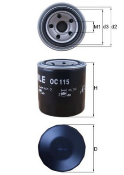 OC 115 Olejový filtr MAHLE