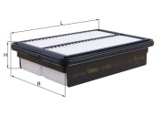 LX 4567 Vzduchový filtr MAHLE
