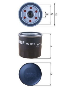 OC 1566 Olejový filtr MAHLE