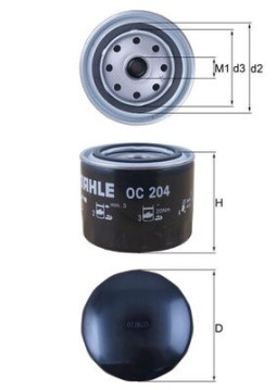 OC 204 Hydraulický filtr, automatická převodovka MAHLE