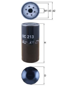 OC 213 Olejový filtr MAHLE