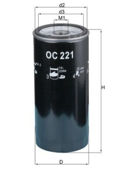 OC 221 Olejový filtr MAHLE