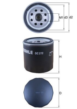 OC 272 Olejový filtr MAHLE