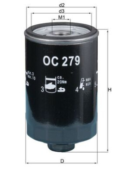OC 279 Olejový filtr MAHLE
