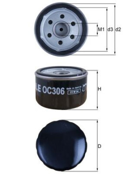 OC 306 Olejový filtr MAHLE